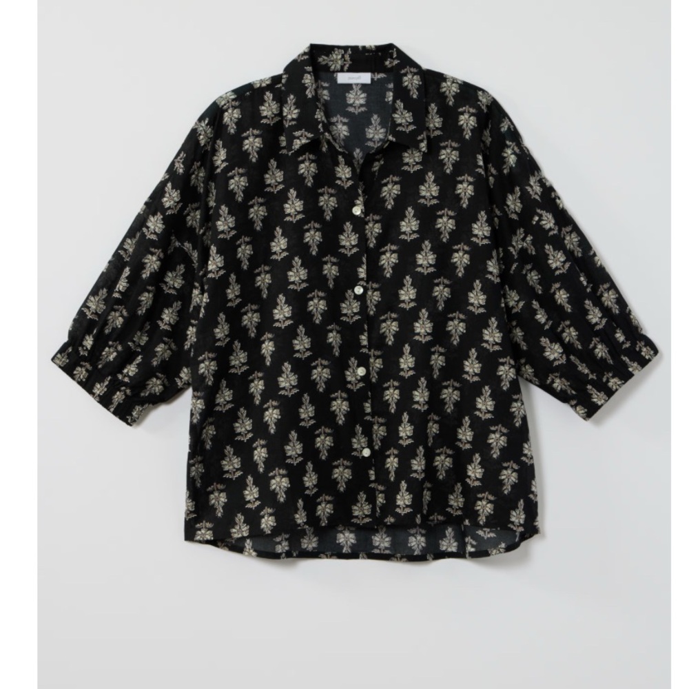 J Jill pure jill block-printed button-front shirt